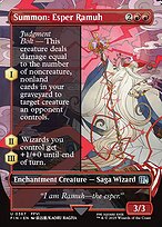Magic the Gathering Card - Summon: Esper Ramuh - MTG Circle