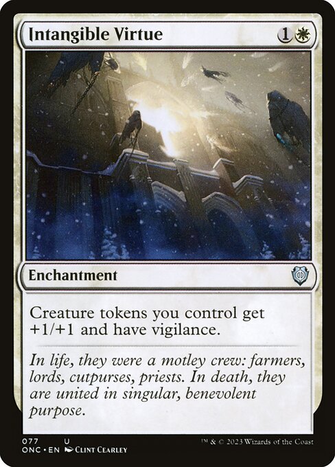 Magic the Gathering Card - Intangible Virtue - MTG Circle