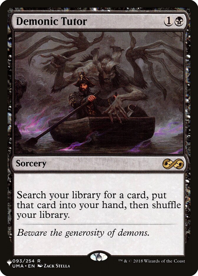 Magic the Gathering Card - Demonic Tutor - MTG Circle
