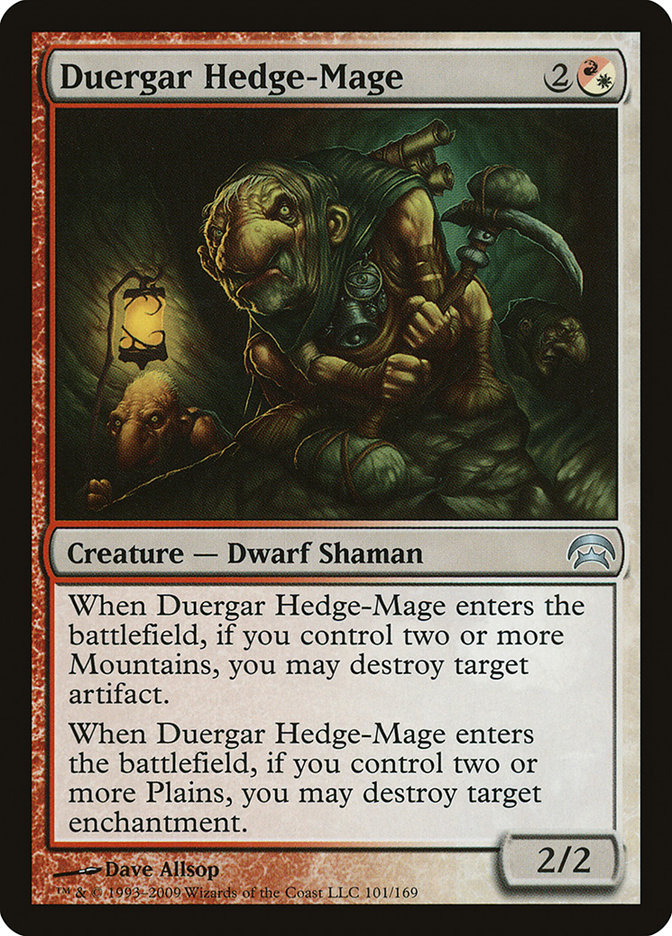 Magic the Gathering Card - Duergar Hedge-Mage - MTG Circle