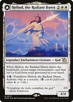 Magic the Gathering Card - Heliod, the Radiant Dawn // Heliod, the Warped Eclipse - MTG Circle