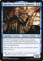 Magic the Gathering Card - Glacian, Powerstone Engineer - MTG Circle