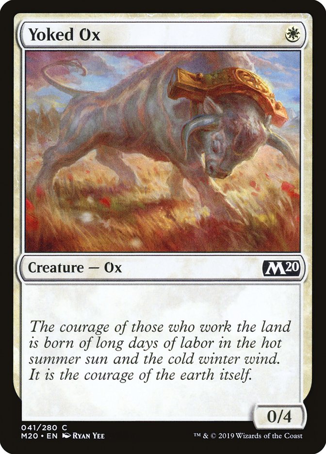 Magic the Gathering Card - Yoked Ox - MTG Circle
