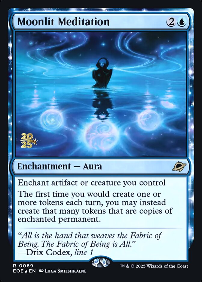 Magic the Gathering Card - Moonlit Meditation - MTG Circle