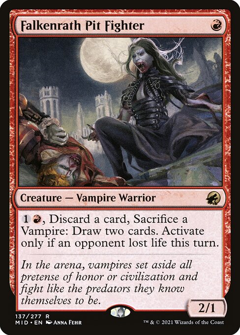 Magic the Gathering Card - Falkenrath Pit Fighter - MTG Circle