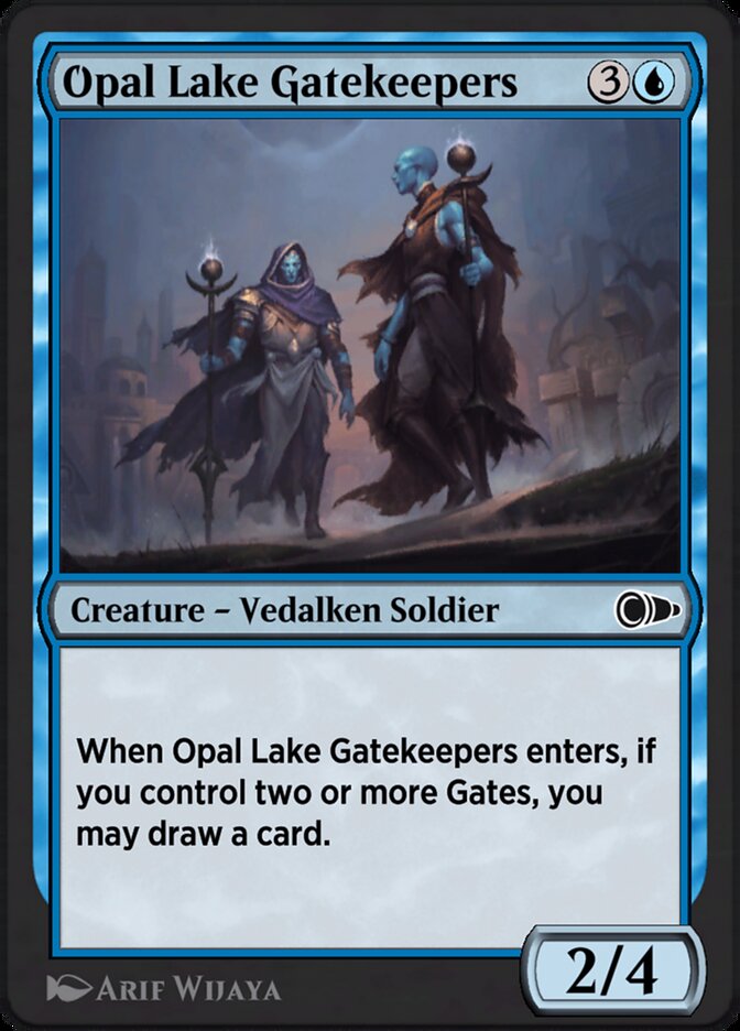 Magic the Gathering Card - Opal Lake Gatekeepers - MTG Circle