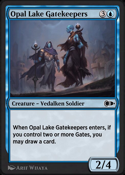 Magic the Gathering Card - Opal Lake Gatekeepers - MTG Circle