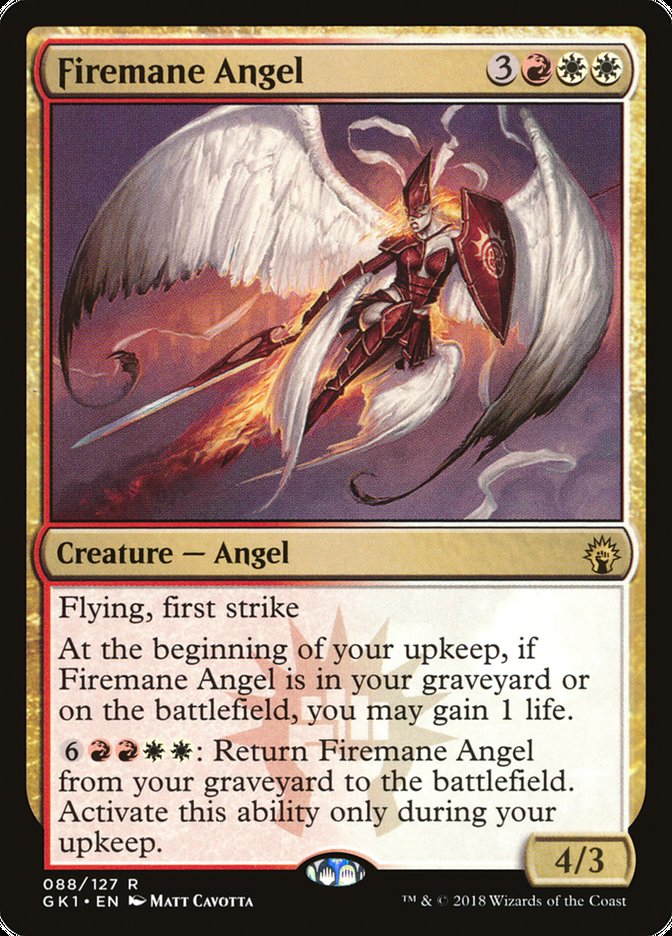 Magic the Gathering Card - Firemane Angel - MTG Circle