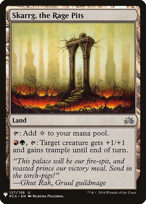Magic the Gathering Card - Skarrg, the Rage Pits - MTG Circle