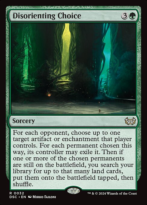 Magic the Gathering Card - Disorienting Choice - MTG Circle