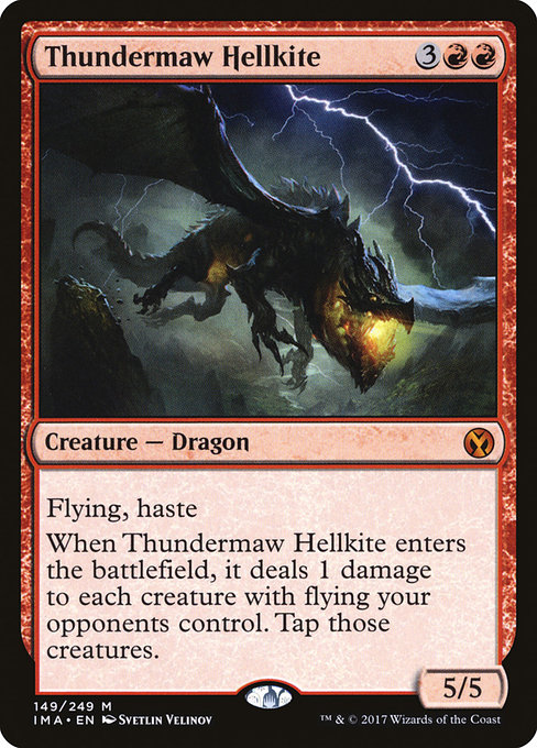 Magic the Gathering Card - Thundermaw Hellkite - MTG Circle