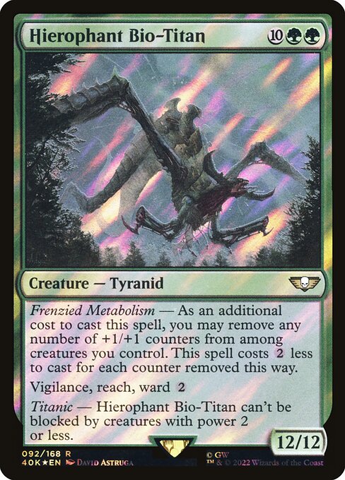 Magic the Gathering Card - Hierophant Bio-Titan - MTG Circle