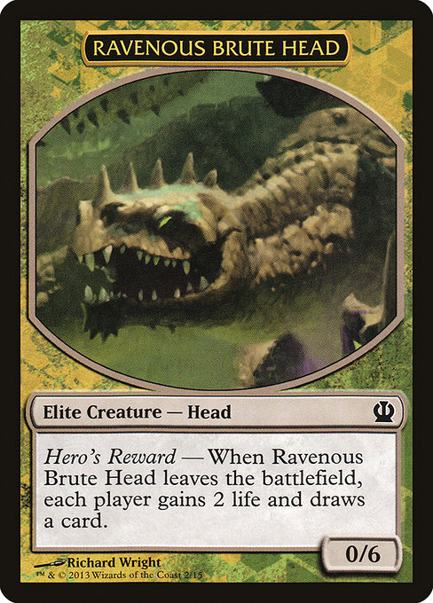 Magic the Gathering Card - Ravenous Brute Head - MTG Circle