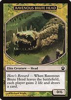 Magic the Gathering Card - Ravenous Brute Head - MTG Circle