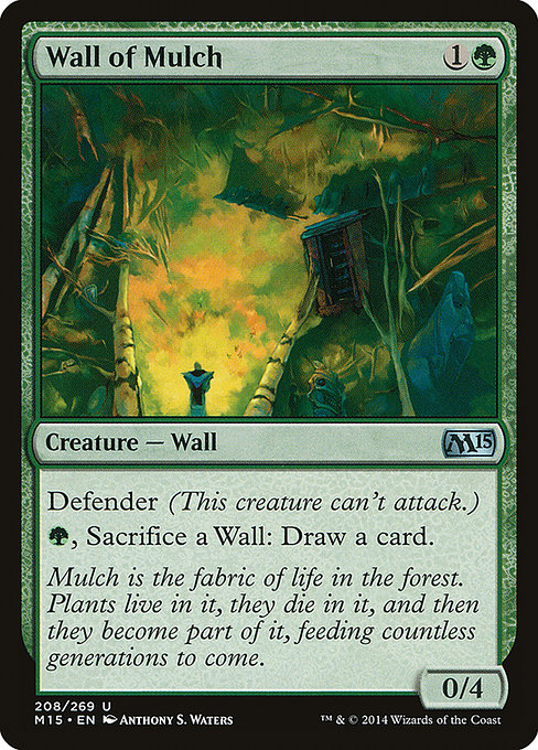 Magic the Gathering Card - Wall of Mulch - MTG Circle
