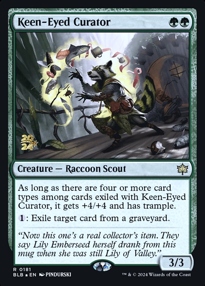 Magic the Gathering Card - Keen-Eyed Curator - MTG Circle