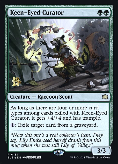 Magic the Gathering Card - Keen-Eyed Curator - MTG Circle