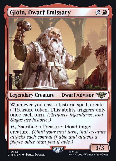 Magic the Gathering Card - Glóin, Dwarf Emissary - MTG Circle