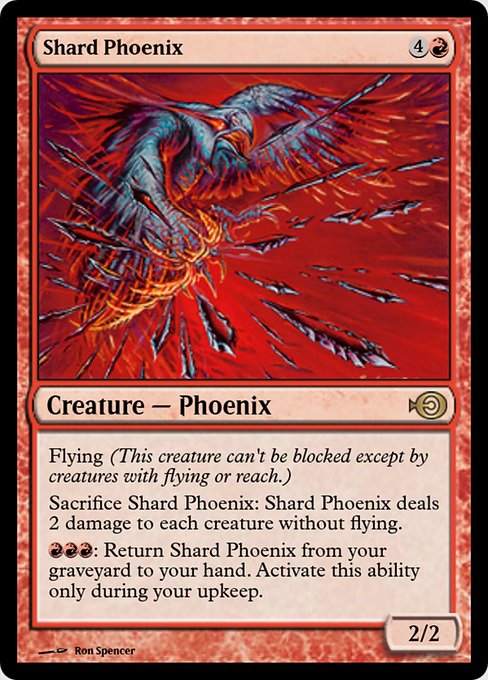 Magic the Gathering Card - Shard Phoenix - MTG Circle