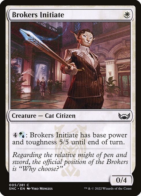 Magic the Gathering Card - Brokers Initiate - MTG Circle