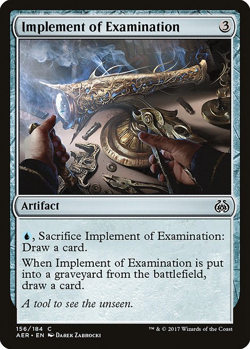 Magic the Gathering Card - Implement of Examination - MTG Circle