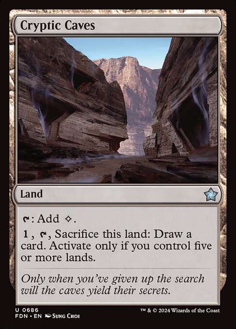 Magic the Gathering Card - Cryptic Caves - MTG Circle
