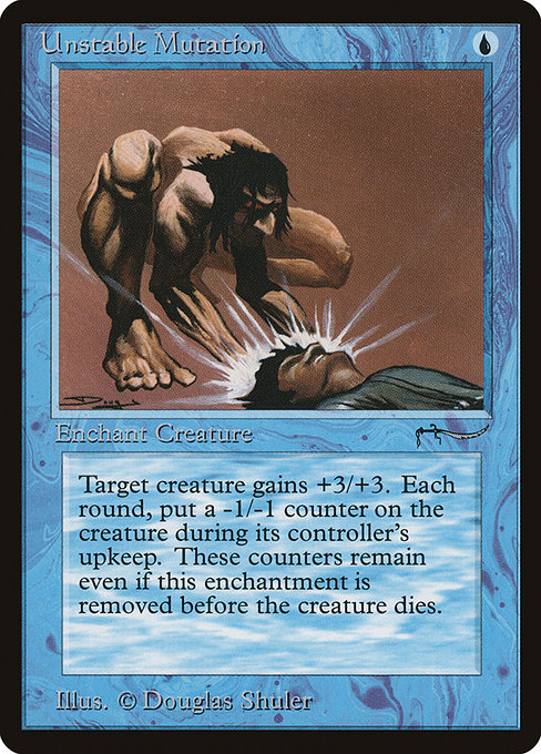 Magic the Gathering Card - Unstable Mutation - MTG Circle