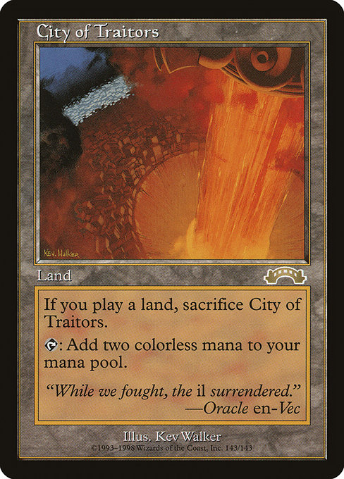 Magic the Gathering Card - City of Traitors - MTG Circle