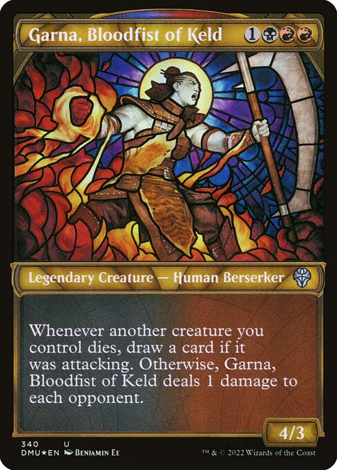 Magic the Gathering Card - Garna, Bloodfist of Keld - MTG Circle