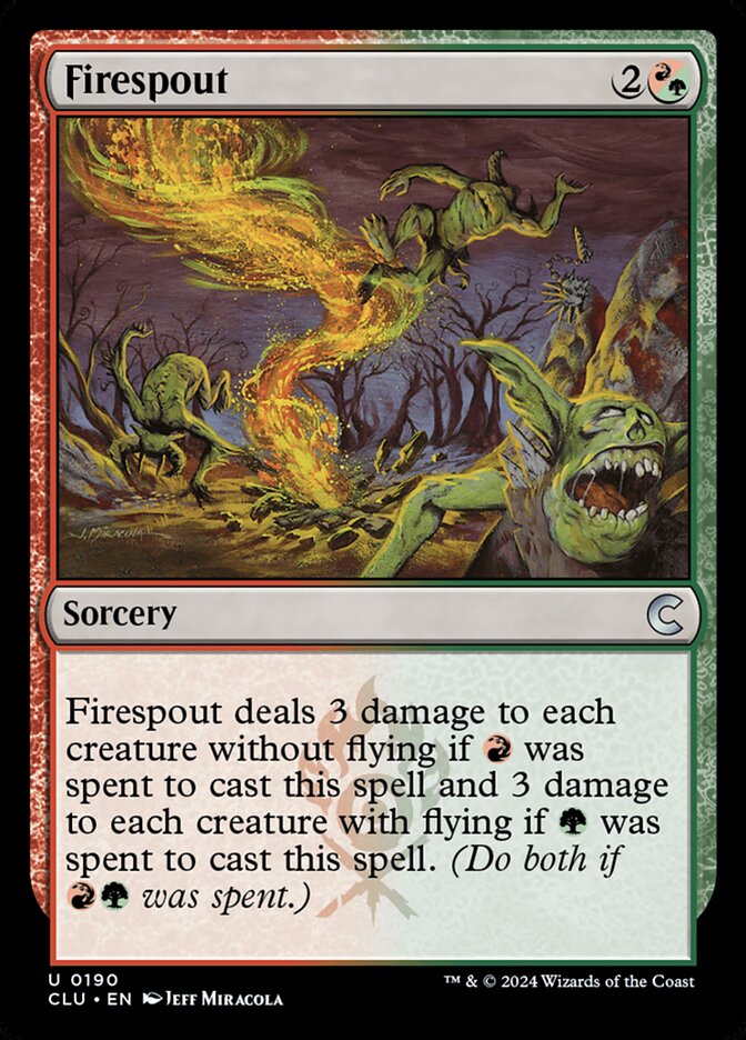 Magic the Gathering Card - Firespout - MTG Circle