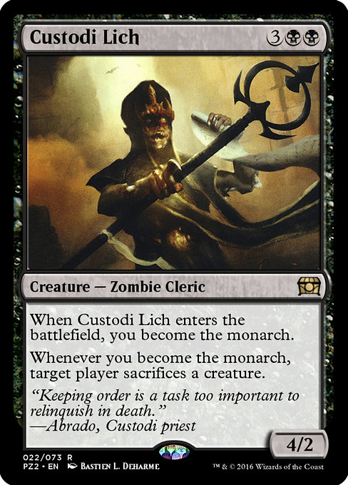 Magic the Gathering Card - Custodi Lich - MTG Circle
