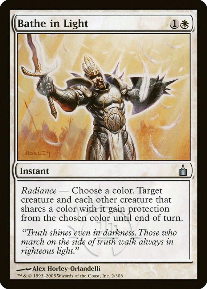 Magic the Gathering Card - Bathe in Light - MTG Circle