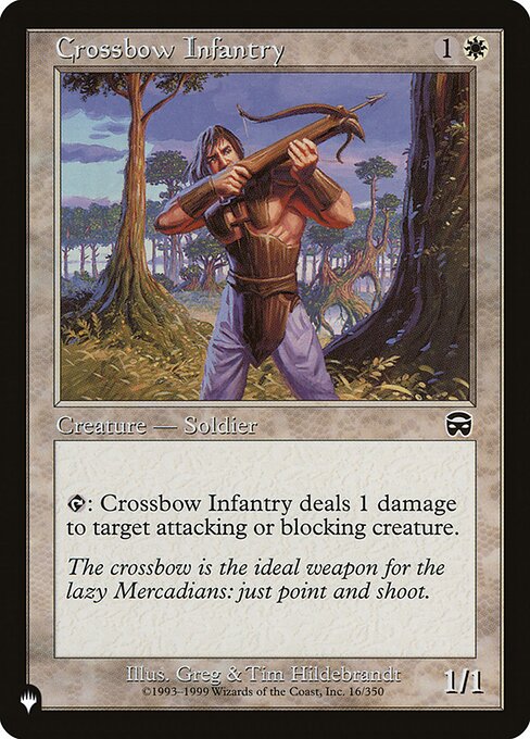 Magic the Gathering Card - Crossbow Infantry - MTG Circle
