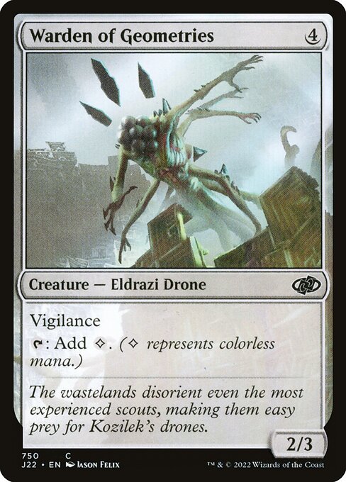 Magic the Gathering Card - Warden of Geometries - MTG Circle