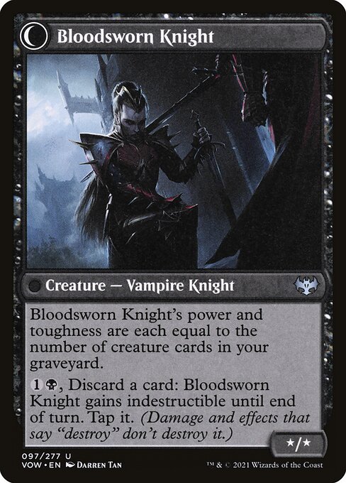 Magic the Gathering Card - Bloodsworn Knight - MTG Circle