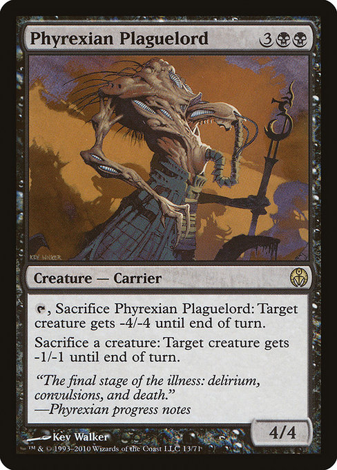 Magic the Gathering Card - Phyrexian Plaguelord - MTG Circle