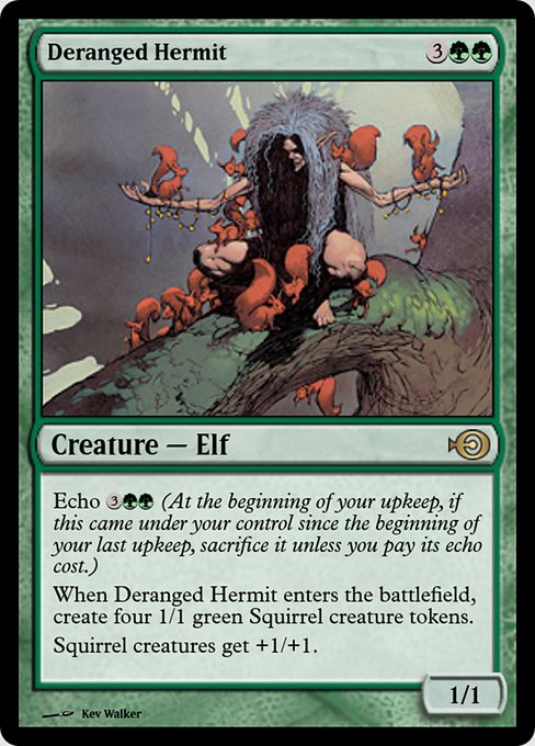 Magic the Gathering Card - Deranged Hermit - MTG Circle