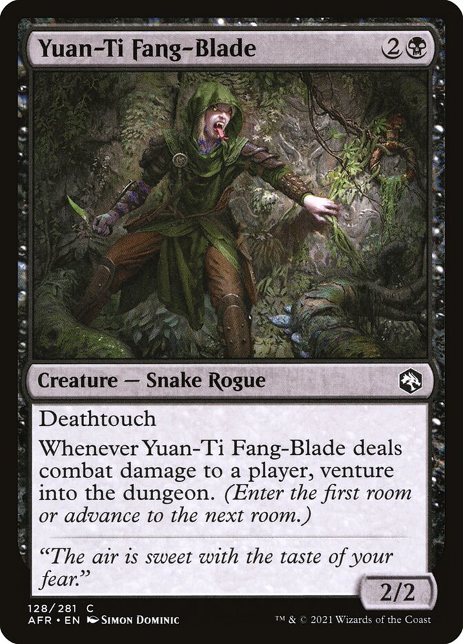 Magic the Gathering Card - Yuan-Ti Fang-Blade - MTG Circle