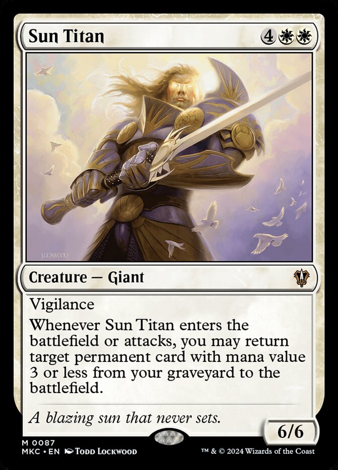 Magic the Gathering Card - Sun Titan - MTG Circle