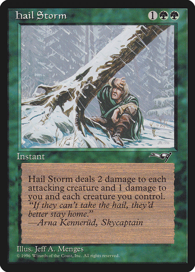 Magic the Gathering Card - Hail Storm - MTG Circle