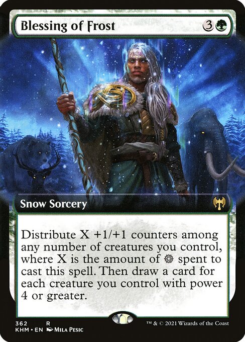 Magic the Gathering Card - Blessing of Frost - MTG Circle