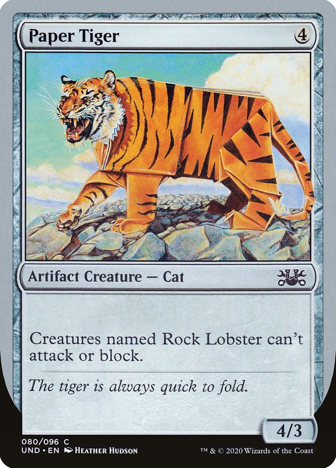 Magic the Gathering Card - Paper Tiger - MTG Circle