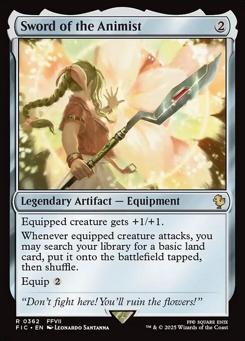 Magic the Gathering Card - Sword of the Animist - MTG Circle