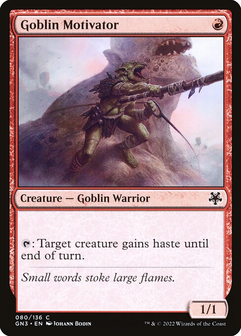 Magic the Gathering Card - Goblin Motivator - MTG Circle