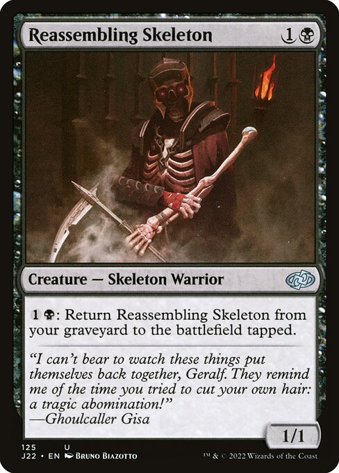 Magic the Gathering Card - Reassembling Skeleton - MTG Circle
