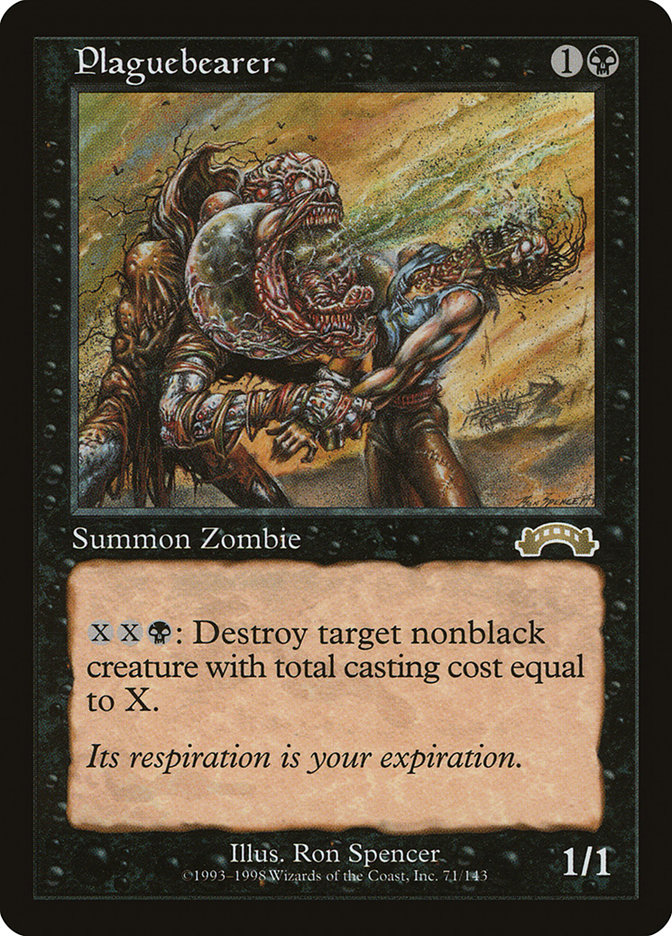 Magic the Gathering Card - Plaguebearer - MTG Circle