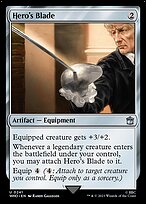 Magic the Gathering Card - Hero's Blade - MTG Circle