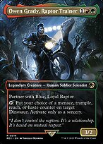 Magic the Gathering Card - Owen Grady, Raptor Trainer - MTG Circle