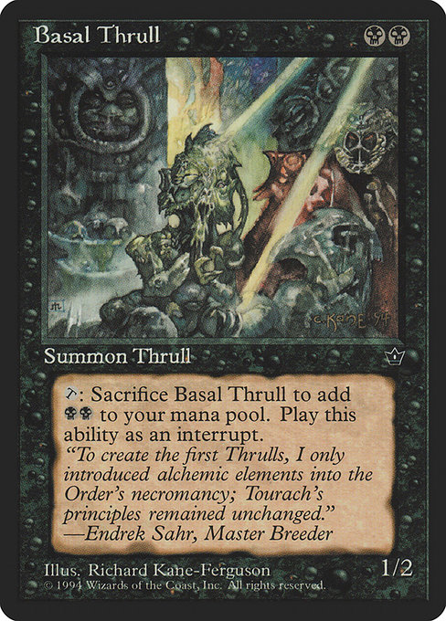 Magic the Gathering Card - Basal Thrull - MTG Circle