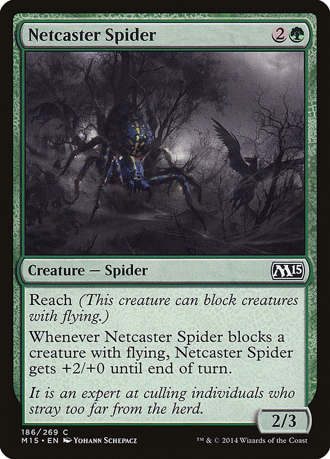 Magic the Gathering Card - Netcaster Spider - MTG Circle